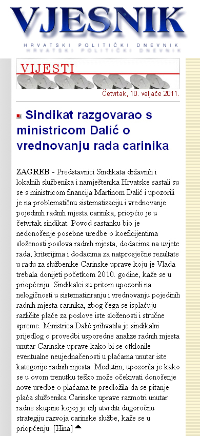 Predstavnici SDLSN kod ministrice financija Martine Dalić