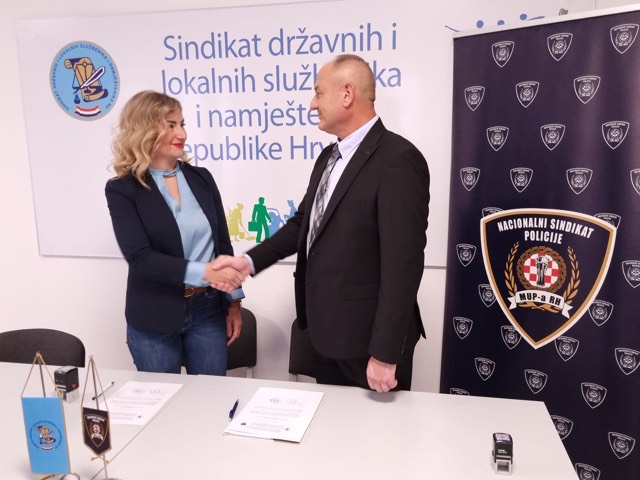 SDLSN RH i Nacionalni sindikat policije MUP-a potpisali sporazum o suradnji